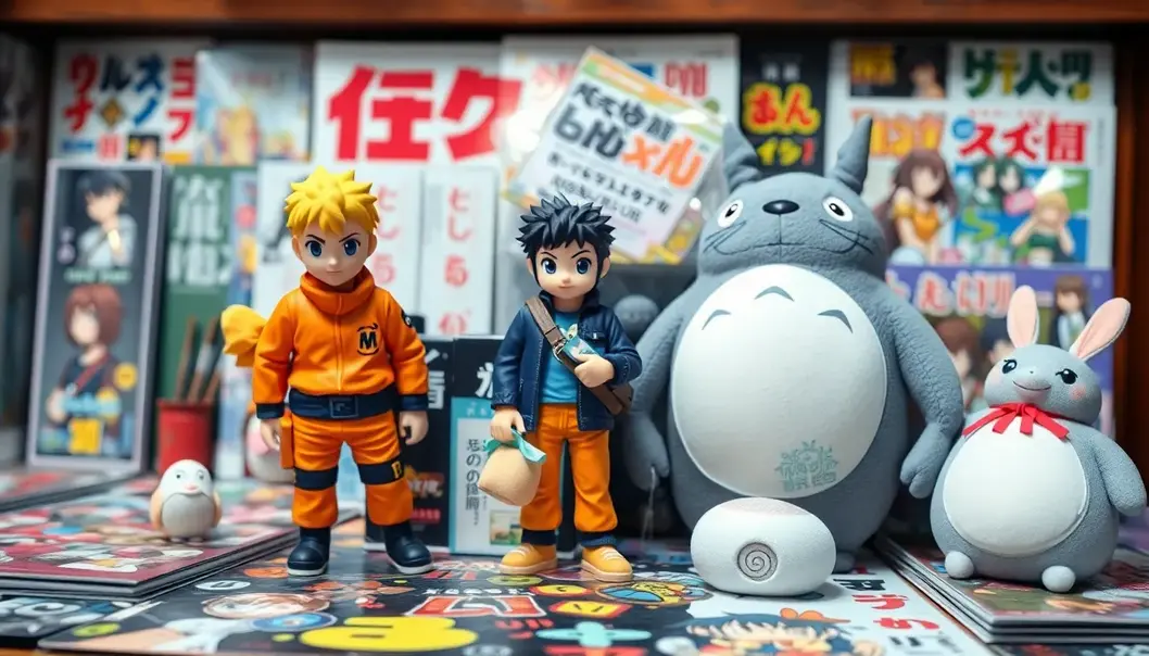 An enchanting collection of anime figurines and plushies for the otaku heart.